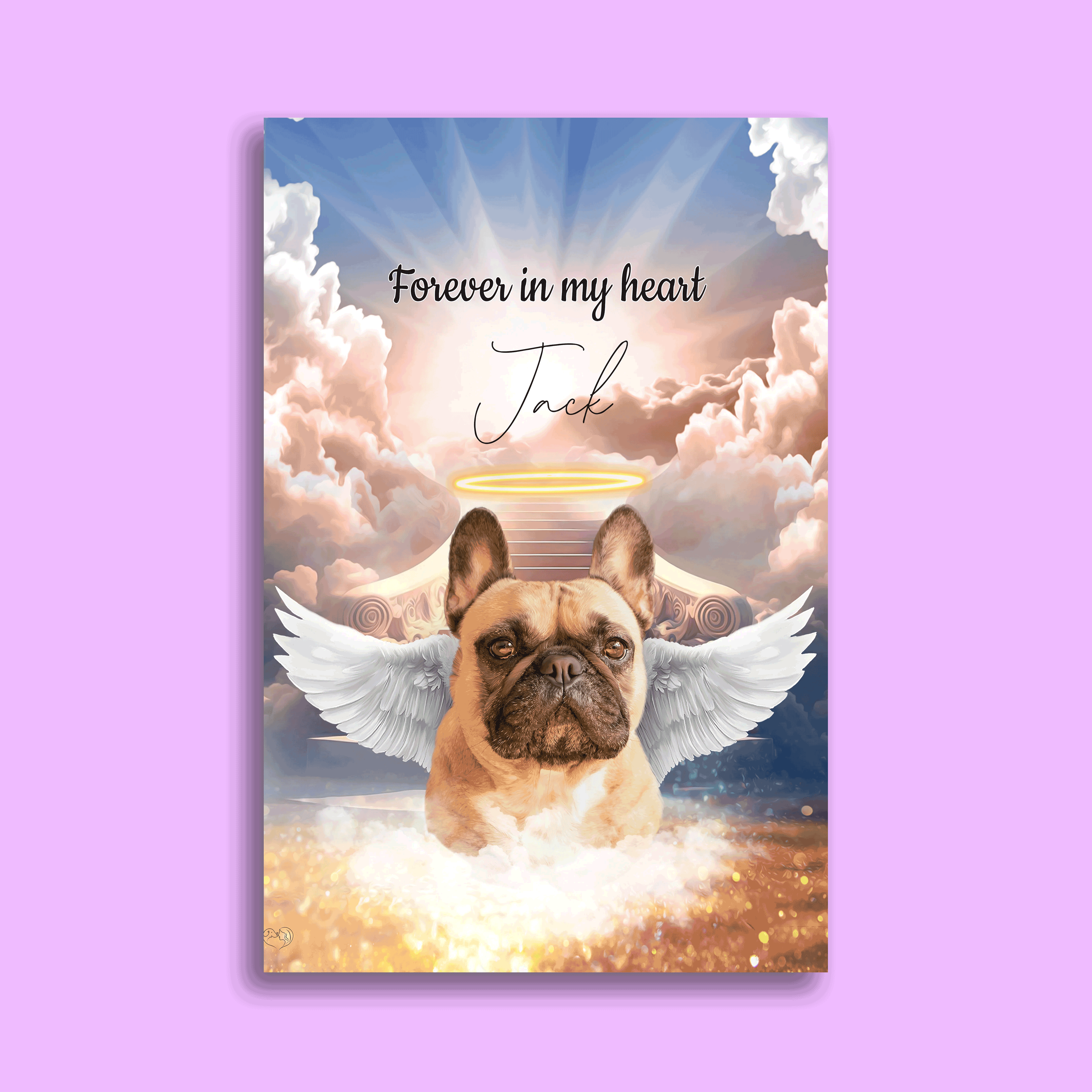 Halo Angel Style - Custom Pet Portrait
